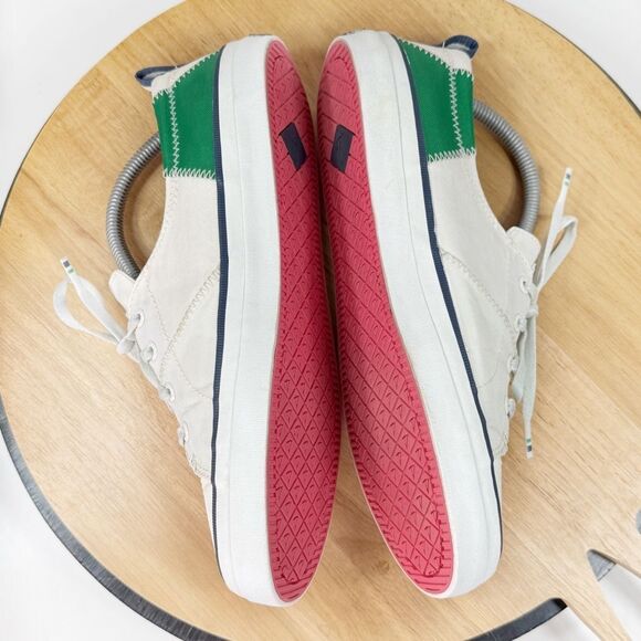 Sperry Crest Vine Bionic Sailcloth Sneaker Shoes White Pink Green 10 - Picture 5 of 11